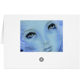 Mermaid Blue Eyes Card (Back Horizontal)