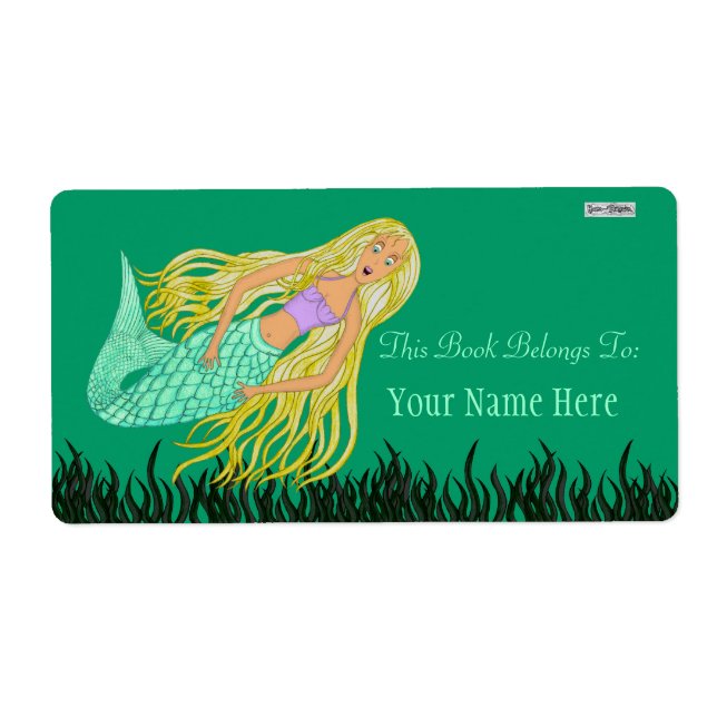 Mermaid (Bookplate) Label (Front)