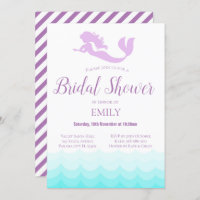 Mermaid Bridal Shower Invitation