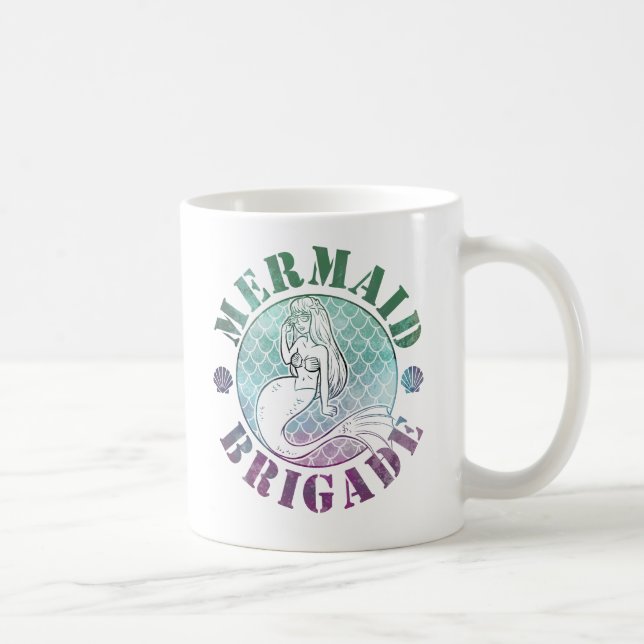 Mermaid Brigade Coffee Cup (Right)