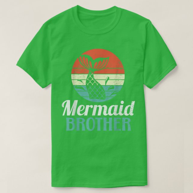 Mermaid Brother for a Mermaid Bride T-Shirt (Design Front)