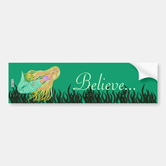 Mermaid Bumper Sticker (Front)