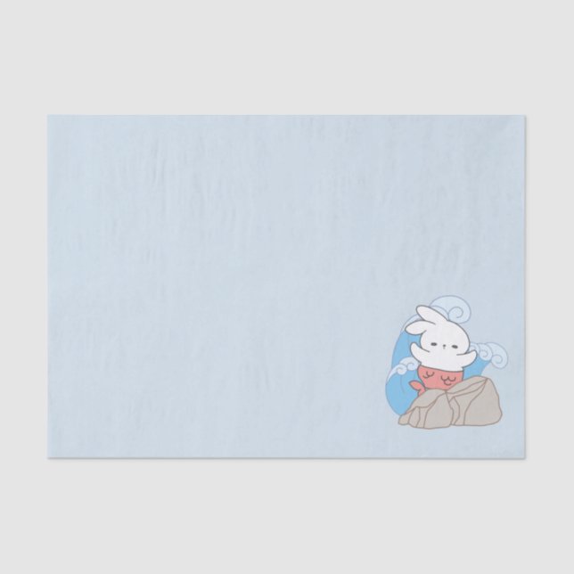 Mermaid Bunny Adventures A Splash of Summer Fun Tissue Paper (Front)