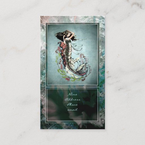 Customizable Mermaid Business Card