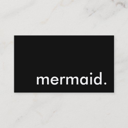 mermaid business card