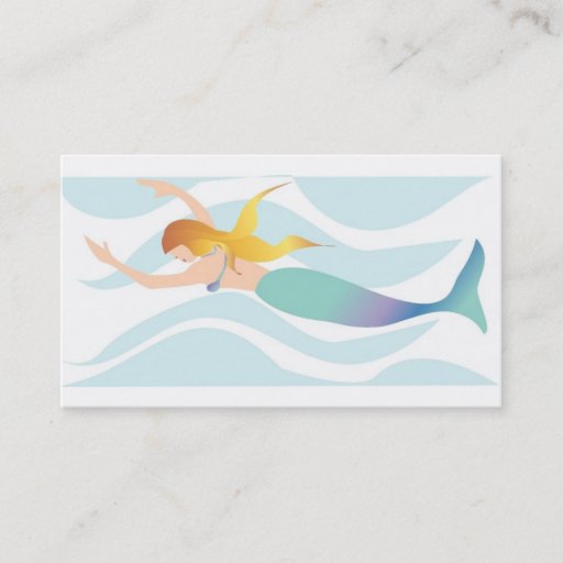 Customizable Mermaid Business Cards