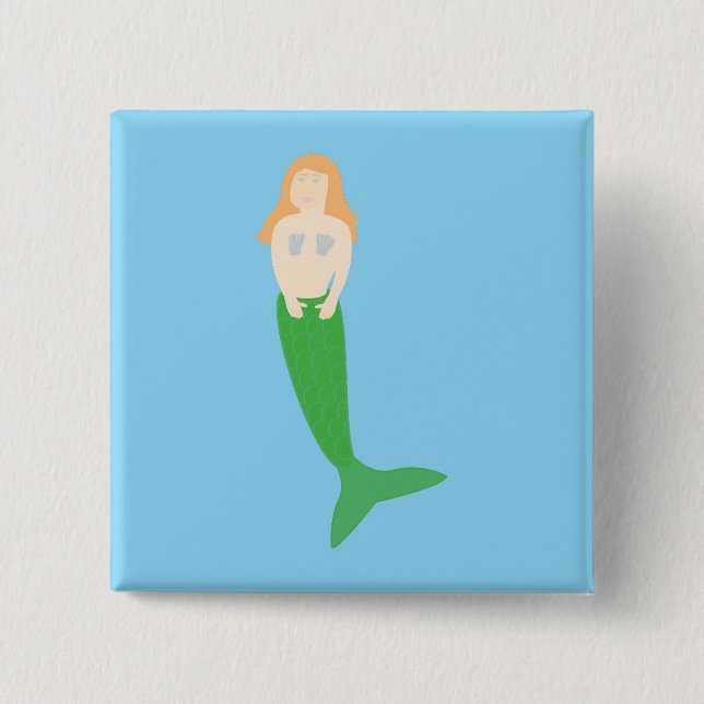 Mermaid Button (Front)