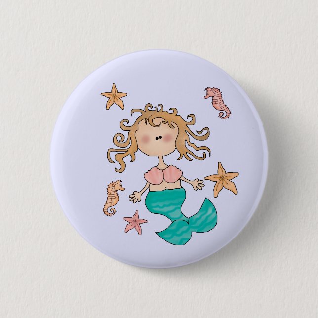 Mermaid Button (Front)