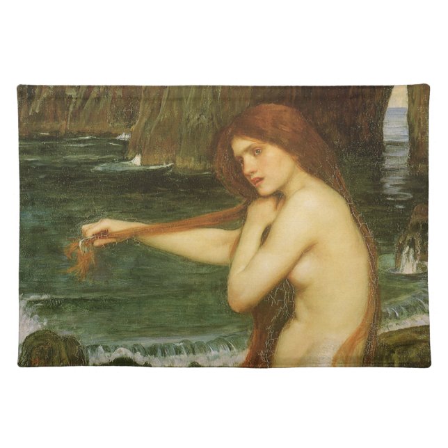 Mermaid by John William Waterhouse Placemat (Front)