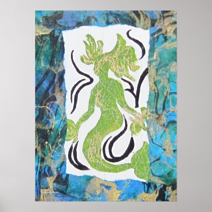 Mermaid by Laurie Mitchell Print