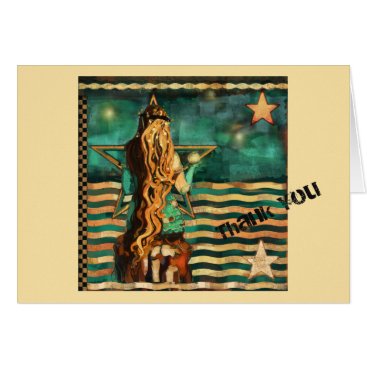 Mermaid by the Sea Thank You note. Beachy! Card Mermaid by the Sea Thank You note. Beachy! Card