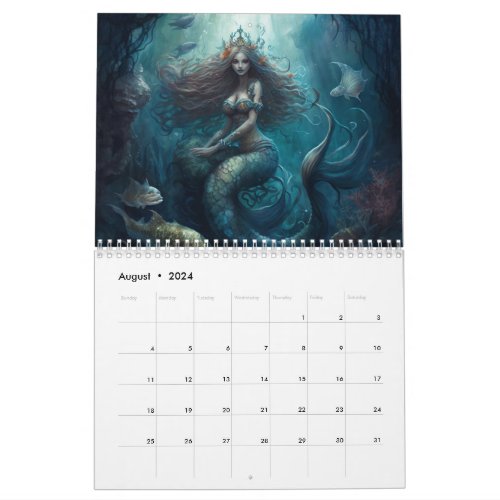 Mermaid Calendar