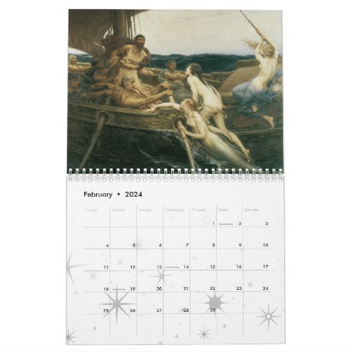 Mermaid Calendar Zazzle