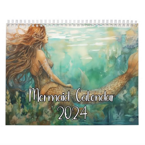 Mermaid Calendar 2024 Whimsical Mermaids