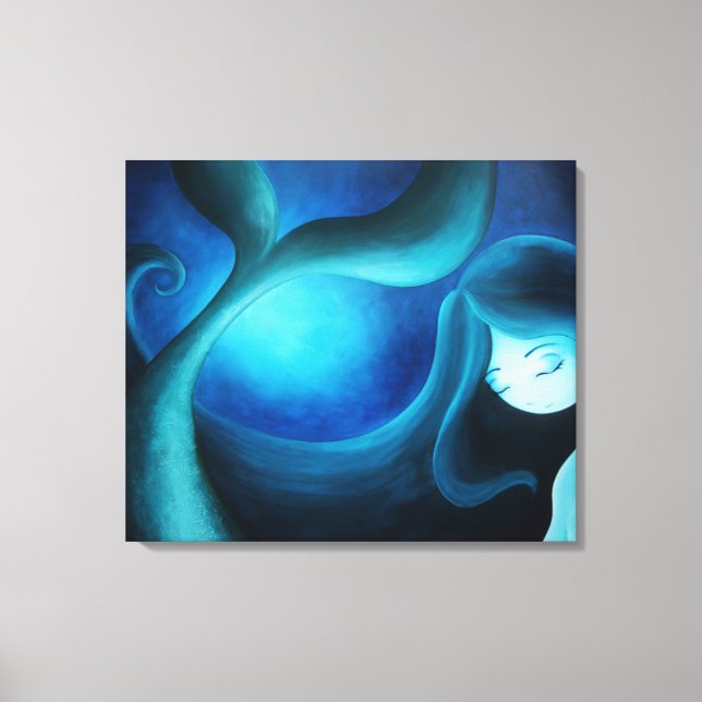 Mermaid canvas print (Front)