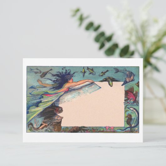 Mermaid Card (Standing Front)