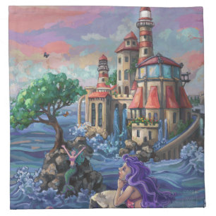 Mermaid Castle Cloth Napkin