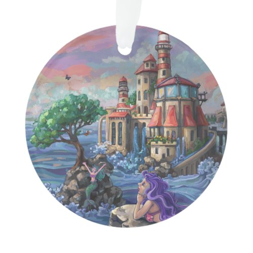 Mermaid Castle Ornament