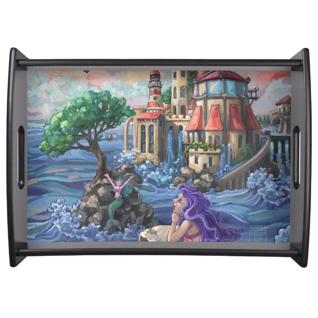 Mermaid Castle Serving Tray (Front)