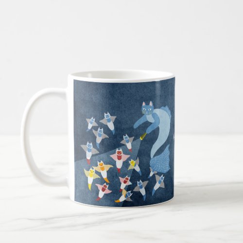 Mermaid cat and Sea angel  Coffee Mug