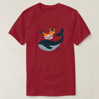 Mermaid cat and Whale splash T-Shirt