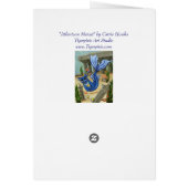 Mermaid Cat Atlantis Mercat Fantasy Art Card (Back)