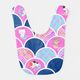 Mermaid Cat Baby Bib