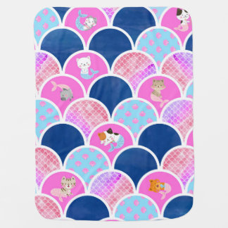 Mermaid Cat Baby Blanket