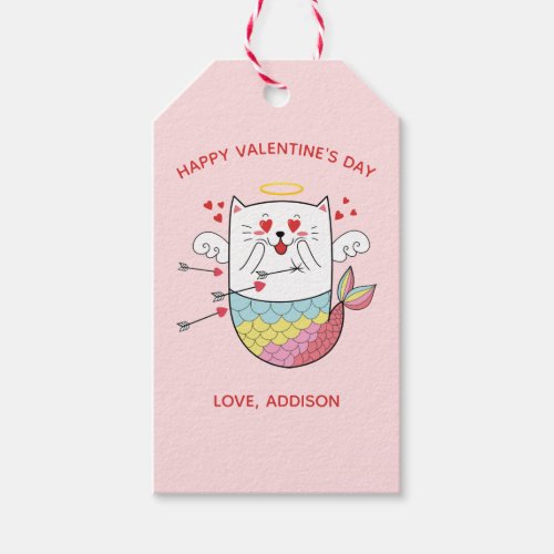 Valentine'S Day Gifts 16 Mermaid Cat Cute Personalized Valentine Gift Tags