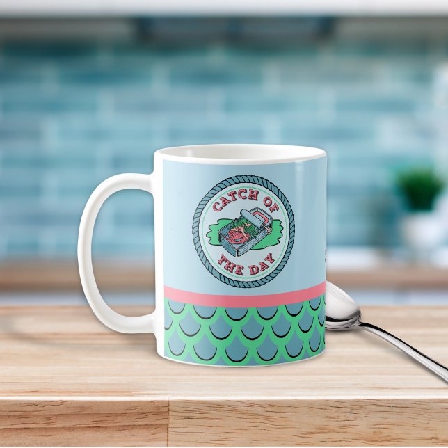 Mermaid Catch of the Day Coffee Mug (Creator Uploaded)