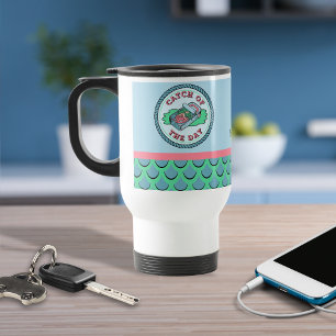 Mermaid Catch of the Day Travel Mug