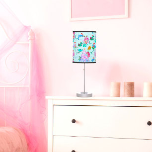 Mermaid Celebrating Christmas With Friends Table Lamp