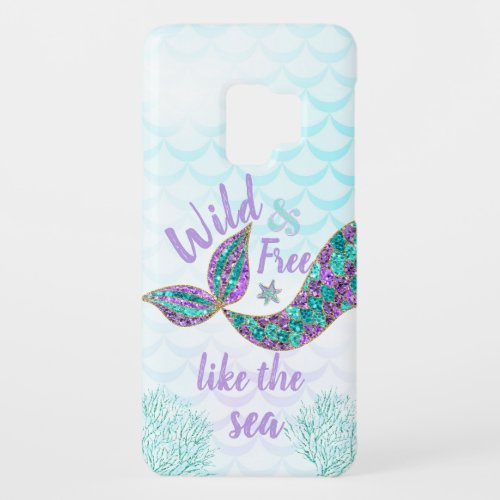 Mermaid cell phone case scales glitter look Case_Mate samsung galaxy s9 case
