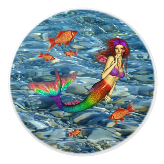 MERMAID  CERAMIC KNOB (Front)
