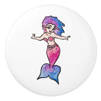 Mermaid Ceramic Knob
