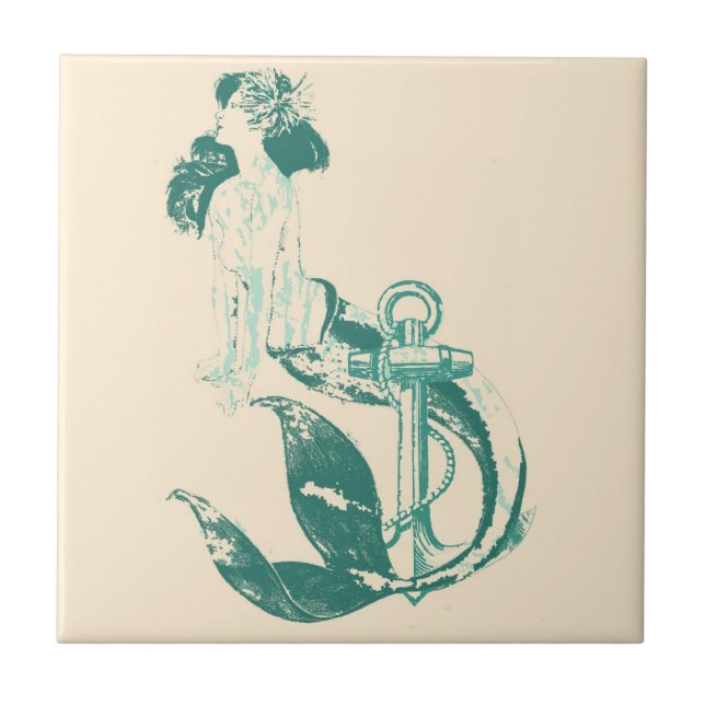 Mermaid Ceramic Tile (Front)