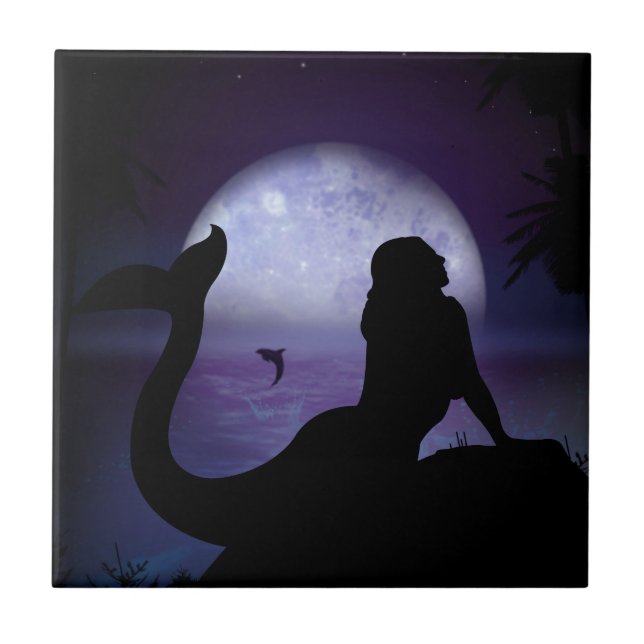 Mermaid Ceramic Tile (Front)