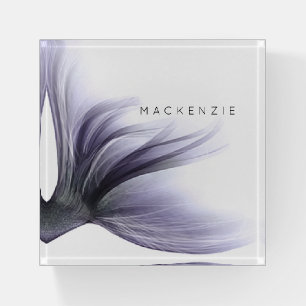 Mermaid Chic Tail Dusty Lavender Purple Custom Paperweight