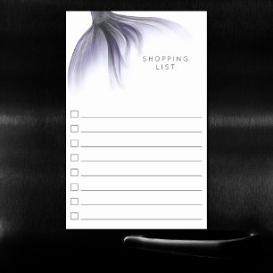 Mermaid Chic Tail   Lavender Purple Checklist Magnetic Dry Erase Sheet