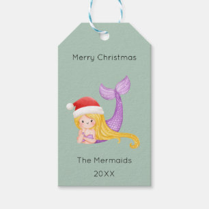 Mermaid Christmas Gift Tags