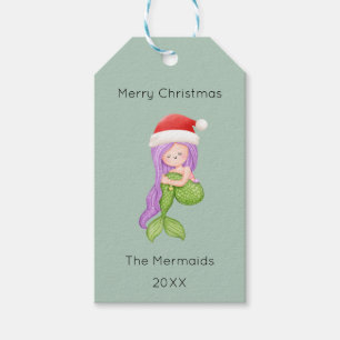Mermaid Christmas Gift Tags
