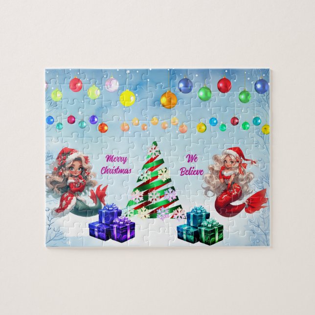 Mermaid Christmas  Jigsaw Puzzle (Horizontal)