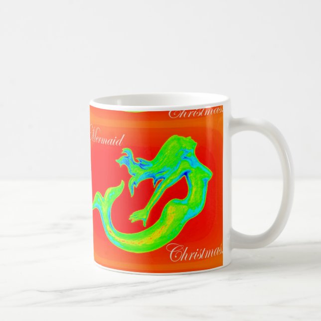 mermaid christmas mug (Right)