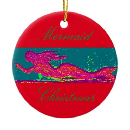mermaid christmas ornament