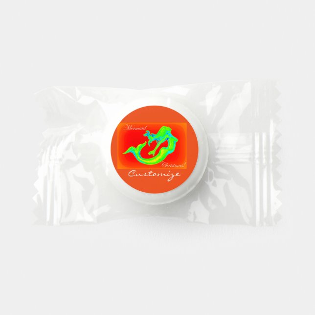 mermaid christmas red life saver® mints (Front)