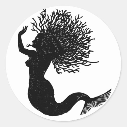 Mermaid Classic Round Sticker