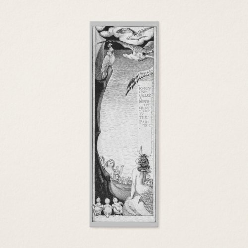 Mermaid, Cockatoo and Seagulls Business Card Template