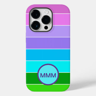 Mermaid Color Stripes Case-Mate iPhone 14 Pro Case