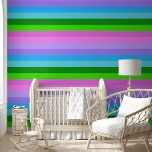 Mermaid Color Stripes Wallpaper