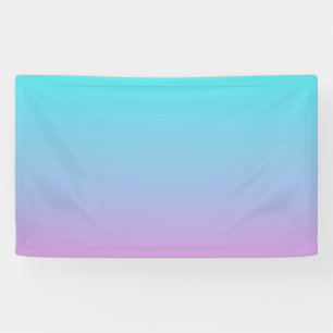 Mermaid colors gradient purple pink aqua ombre banner